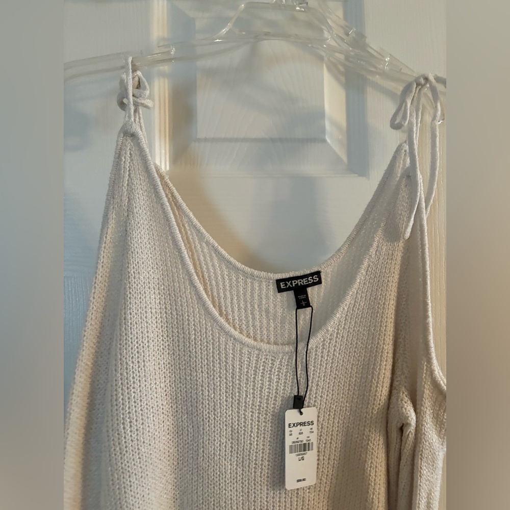 Express Cream Knit Camisole Top - Picture 4 of 5